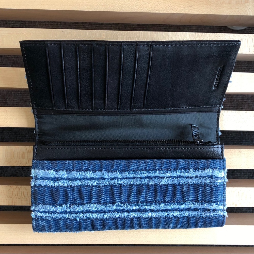 NWT: DIESEL | Denim Long Wallet - Picture 3 of 6
